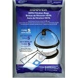Hoover 4010806S Replacement Type S Hepa Bag ( 2 Pack )