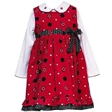 Toddler Girls Boutique Clothing RED LADYBUG 2pc Dress RARE EDITIONS Girl 2T-4T