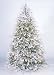 7.5' Flocked Hunter Fir Pre-Lit Artificial Christmas Tree - Clear Lights
