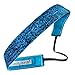 Sweaty Bands Womens Girls Headband - Non-Slip Velvet-Lined Sparkle Hairband - Viva Diva Turquoise 1-Inch