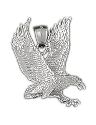 Clevereves 14K White Gold Pendant Eagle 8.9 - Gram(s)