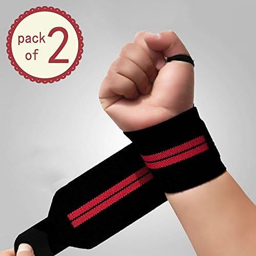 Omgar Lifting Wrist Straps, Heavy Duty Wrist Supportfor CrossFit Weight Lifting Bodybuilding Protection (pack of 2)