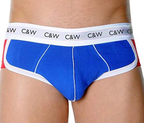 Men's Coolon Padded Butt Boxer Brief hip-up Underwear Blue XL