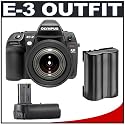 Olympus E-3 Digital SLR Camera with 12-60mm Zuiko Digital ED f/2.8-4.0 SWD Lens + Olympus HLD-4 Power Battery Grip + BLM-1 Battery Pack