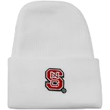 North Carolina State Wolfpack Newborn White Knit Beanie