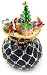 Objet D'Art Release #191 "Santa's Bag" Christmas Present Sack Handmade Jeweled Enameled Metal Trinket Box