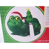 Boston Warehouse Christmas Frog Dip Bowl and Spreader Set by 
