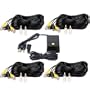 VideoSecu 4 x 50 Feet Power Video Security Camera Cable with Camera Power Supply 1JP