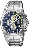 Casio EF-516D-2A Edifice EF516D-2A Blue Dial Yellow Detail Chronograph Stainless Steel Mens Watch B000VH4PZS