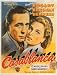 Casablanca Humphrey Bogart Classic French Huge Vintage PAPER Movie Poster Measures 40 x 27 Inches (100 x 70 cm ) approx