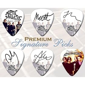 6 x Arctic Monkeys Signature Double Sided Guitar Picks Medium