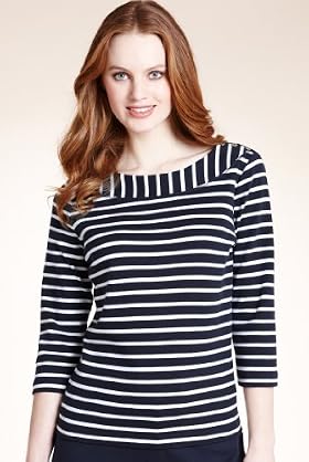 Classic Collection Pure Cotton Breton Striped Jersey Top