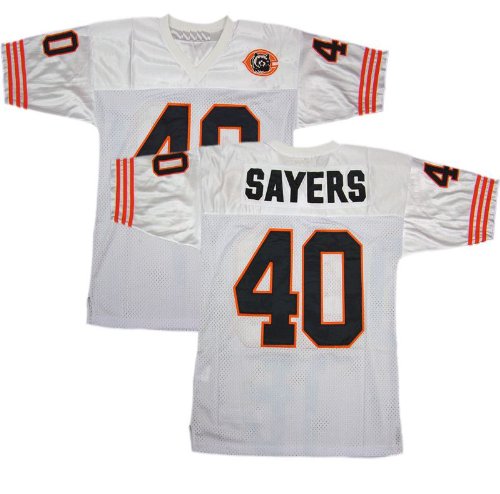 Chicago Bears 40 Gale Sayers Throwback White Jerseys Authentic Football Jersey Size 48-56 (Please Select the Size When You Order, Can Do Drop Shipping)