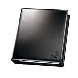 Produkt-Bild: Sigel SO121 Telefon-Ringbuch, Lederoptik, schwarz, matt, f&uuml;r 330 Adressen, mit 25 Einlagen, 10 Visitenkartenh&uuml;llen, Register A-Z, Kunststoff, f&uuml;r bis zu 80 Karten (max. 90x65 mm), 1 ST