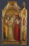 High Quality Polyster Canvas ,the Imitations Art DecorativeCanvas Prints Of Oil Painting 'Giovanni Dal Ponte-Saints Peter, Romuald, Catherine And Jerome,about 1420-4', 24x37 Inch / 61x94 Cm Is Best For Nursery Artwork And Home Decoration And Gifts