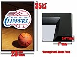 Framed Los Angeles Clippers Logo Nba Poster Fr4635
