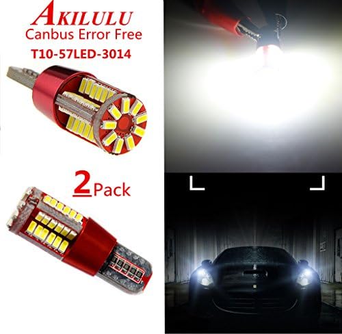 FlashWolves 2pcs 800LM 194 168 2825 175 192 W5W 912 921 LED Bulb Xenon White 6000K