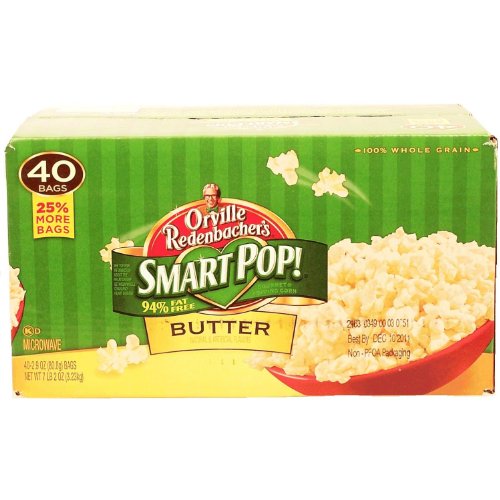 Orville Redenbachers Smart Pop! 94 fat free butter microwave popcorn