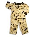 Baby Togs - Boys Long Sleeve Pajamas, Tan, Brown