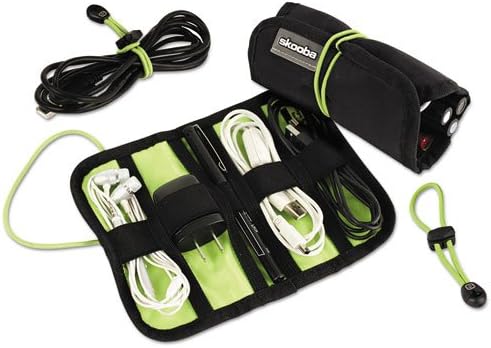 Skooba - Cable Stable Roll-Up with Zipper Closure, Black/Green 750360 (DMi EA