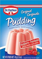 Dr. Oetker Raspberry Pudding, 1.5-Ounce, 3-Count Pouches (Pack of 10)