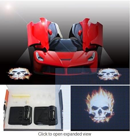 1 pair head Wireless Magnetic car door LED logo projecti