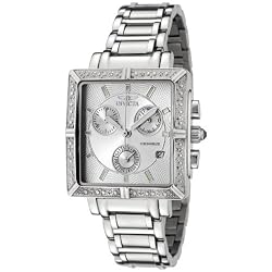 Invicta Women's 5377 Square Angel Diamond Stainless Steel Chronograph Watch