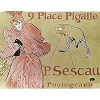 Henri de Toulouse-Lautrec (9 Place Pigalle, P. Sescau Photographe) Art Poster Print