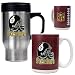 Pittsburgh Steelers NFL Travel Mug & Gameball Ceramic Mug Set - Helmet logo