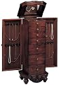 Dark Oak Jewelry Box Armoire Lingerie Chest