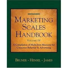 Marketing Scales Handbook, Volume IV: Consumer Behavior (Marketing Scales Series)