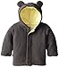 Magnificent Baby Baby Magnetic Smart Little Bear Fleece Hooded Jacket, Ash/Lemon, 0-6 Months