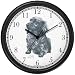 Dachshund Long Haired Dog (MS) Wall Clock by WatchBuddy Timepieces (Slate Blue Frame)