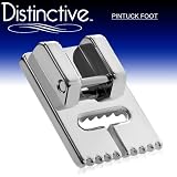 Distinctive Pintuck Sewing Machine Presser Foot - Fits All Low Shank Snap-On Singer*, Brother, Babylock, Viking (Husky Series), Euro-Pro, Janome, Kenmore, White, Juki, Bernina (Bernette Series), New Home, Simplicity, Necchi, Elna and More!