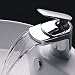 Contemprary Single Handle Waterfall Bathroom Vanity Faucet, Chrome