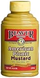 Beaver Brand Yellow Mustard, 12.5-Ounce Squeezable Bottles (Pack of 6)