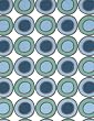 Retro Circles Paper- White Red & Green on Recycled Paper 19x26 Inch Sheet