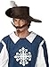 California Costumes The Dandy Moustache & Chin Costume Accessory, Dark Brown, One Size