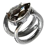 Jean Paul Gaultier Ring, black diamond/black-plated