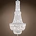 Joshua Marshal Invisible Design 34 Light 28" Chrome Chandelier With Clear Swarovski Crystals