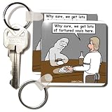 Rich Diesslins Funny Society Cartoons - Tortured Soul - Bar - Key Chains