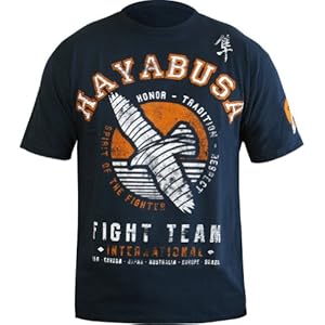 Hayabusa Official MMA International Fight Team T-Shirt/Tee - Blue/White / X-Large