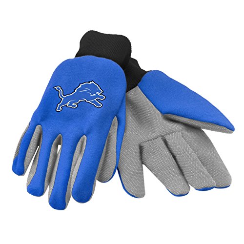 NFL Detroit Lions Work/Utility Gloves, One Size, Team Color