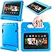 i-Blason ArmorBox KIDO Series for Amazon Kindle Fire HDX 7 Inch Tablet [Not Compatible with Kindle Fire HD 7] Light Weight Super Protection Convertiable Stand Cover Case Kids Friendly (Blue)