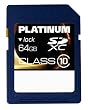 Platinum 177119 Carte m�moire SDXC Class 10 64 Go