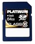 Platinum 64 GB Class 10 SDXC Speicherkarte