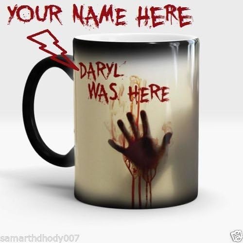 INDIA UNUSUAL Walking Dead Personalized Zombie Magic Color Change Coffee Mug Christmas Gift