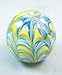 Tripact Inc M Design Art Handmade Yellow Line Oceanic Spiral Design Paperweight