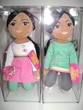Authenticated TY Girlz Sweet SASHA and Marvelous MALIA Obama Dolls (Original Release - Before Name Change)