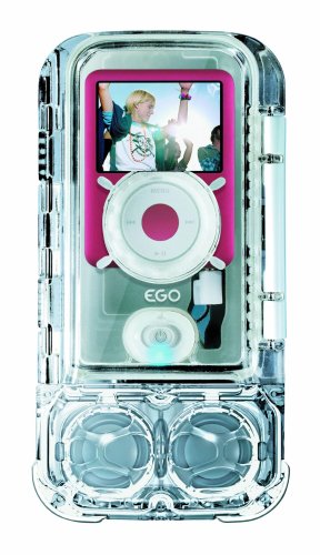 eGo Waterproof Sound Case with Speaker for iPod nano 3G (Clear)